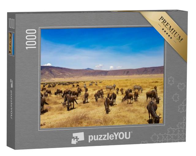 Puzzel 1000 stukjes „Tanzania Afrika Ngorongoro“