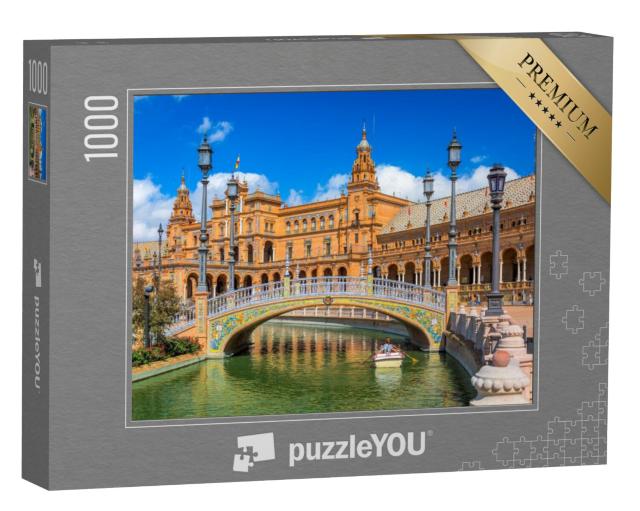 Puzzel 1000 stukjes „Sevilla op het Spaanse plein“