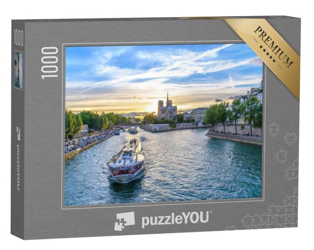 Puzzel 1000 stukjes „De Seine bij de kathedraal Notre Dame de Paris“