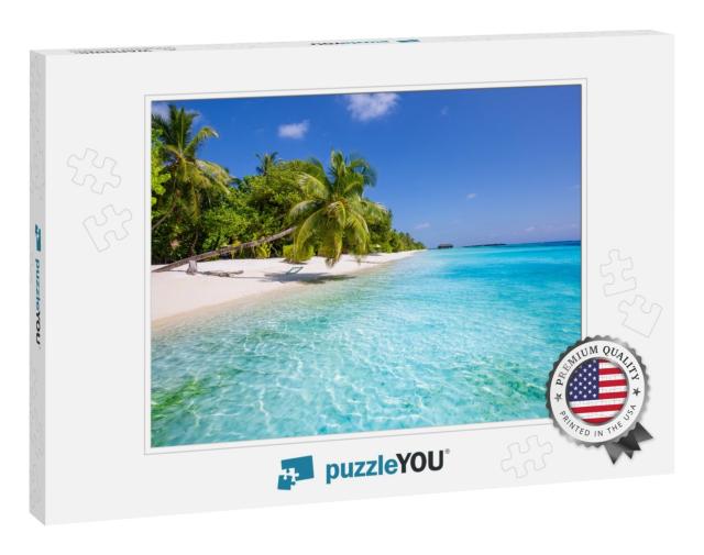 Tropical Beach Background as Summer Landscape with Beach... Jigsaw Puzzle