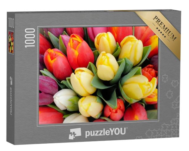 Puzzel 1000 stukjes „Tulpen in de lente“