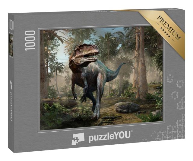 Puzzle „Acrocanthosaurus Wald-Szene “