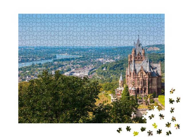 Puzzle 1000 Teile „Schloss Drachenburg bei Bonn, Deutschland“