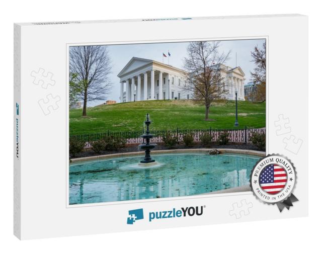 Morning At the Virginia State Capitol Building in Richmon... Jigsaw Puzzle