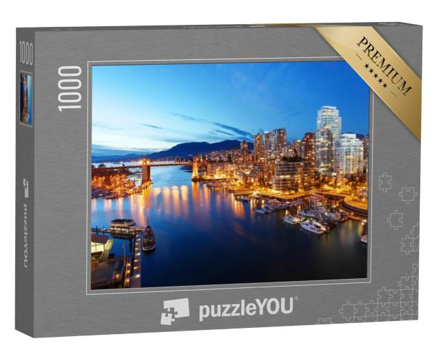 Puzzel 1000 stukjes „De stad Vancouver in Canada“