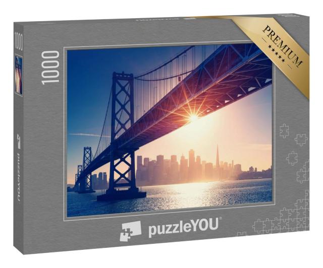 Puzzle 1000 Teile „San Francisco Skyline Retro-Ansicht“