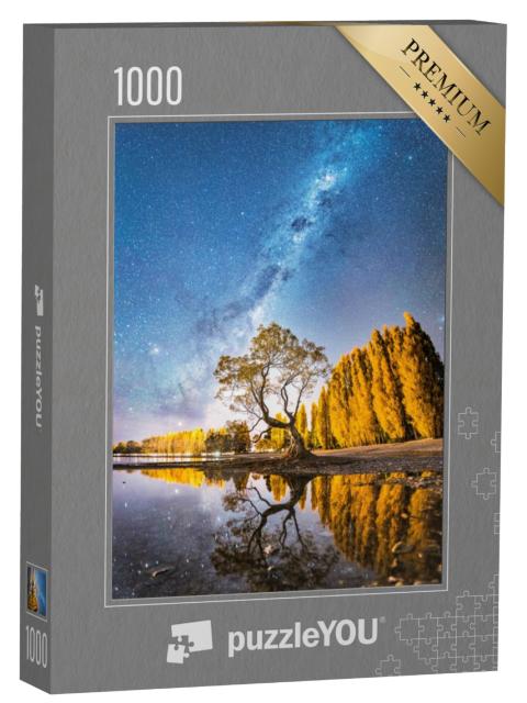 Puzzel 1000 stukjes „Melkweg boven de Wanaka boom“