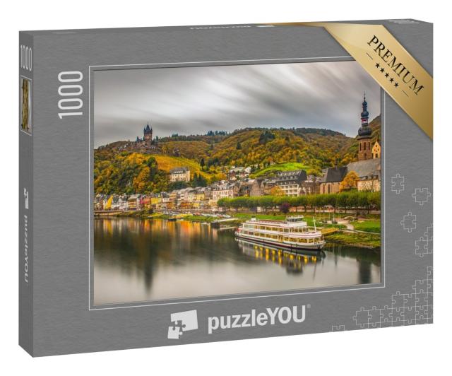 Puzzle 1000 Teile „Historische Stadt Cochem an der romantischen Mosel, Deutschland“