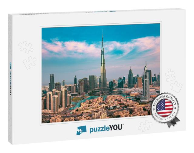 Dubai - Amazing City Center Skyline with Luxury Skyscrape... Jigsaw Puzzle