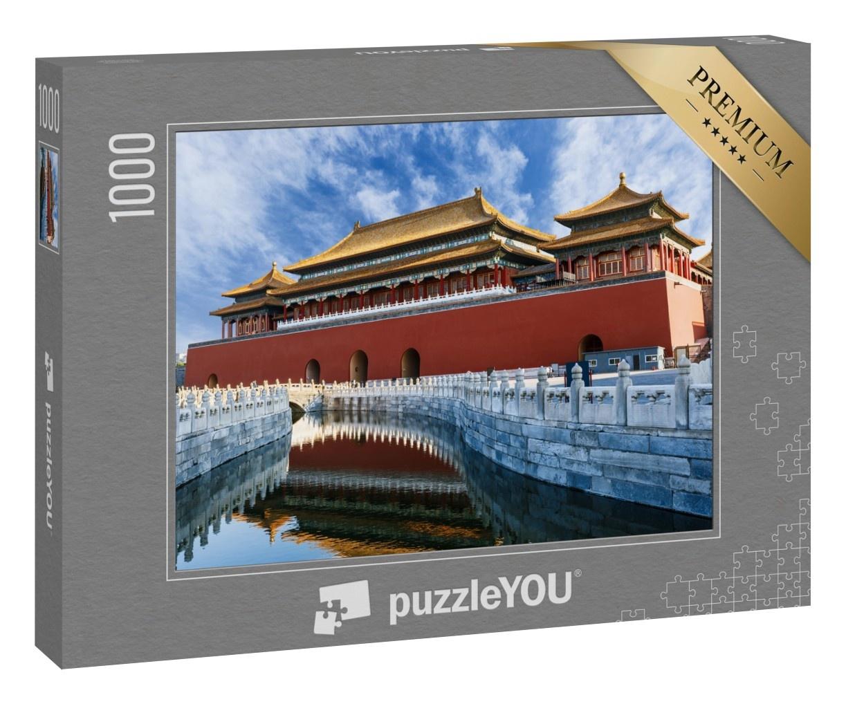 Puzzle 1000 Teile „China: die roten Königspaläste der Verbotenen Stadt in Peking“