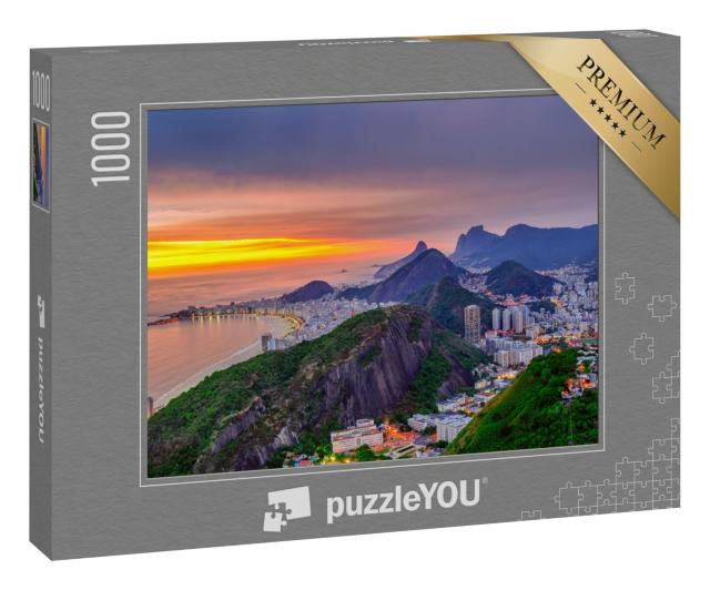 Puzzle 1000 Teile „Blick auf Copacabana und Botafogo, Rio de Janeiro“