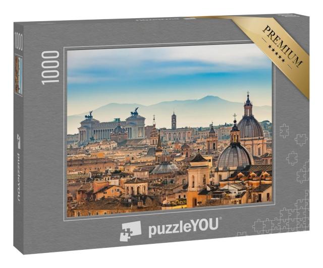 Puzzle 1000 Teile „Blick auf Rom vom Castel Sant&#x27;Angelo“