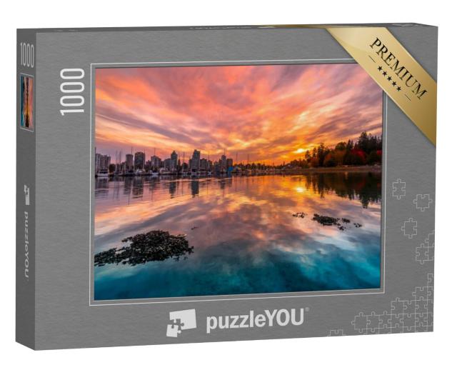 Puzzel 1000 stukjes „Stanley Park bij zonsondergang, Vancouver“