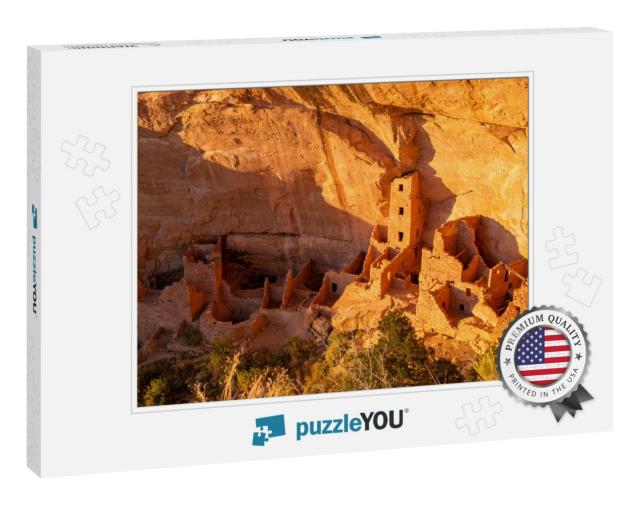 Mesa Verde National Park At Sunset from Above... Jigsaw Puzzle