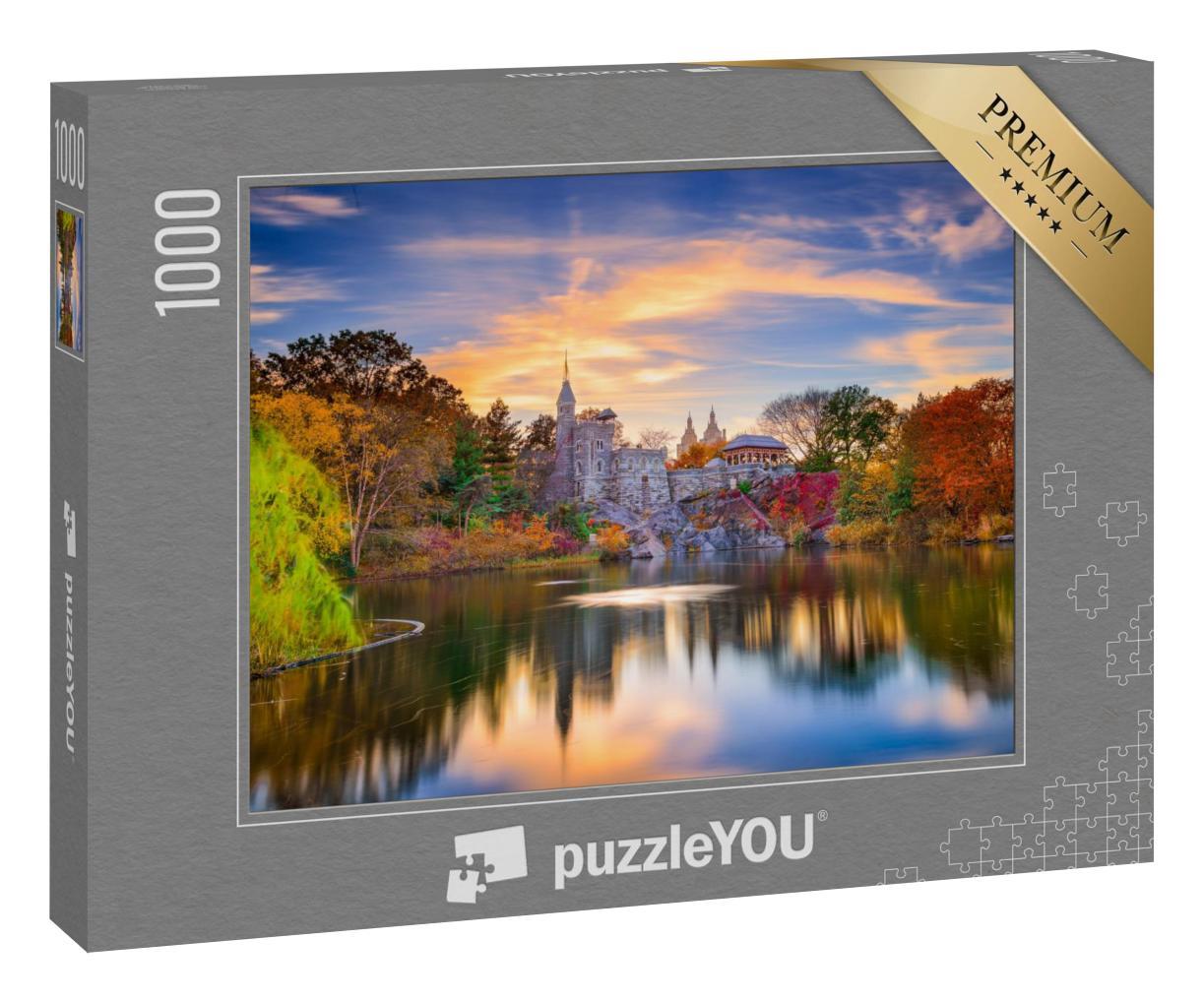 Puzzle 1000 Teile „Central Park, New York City am Schloss Belvedere“