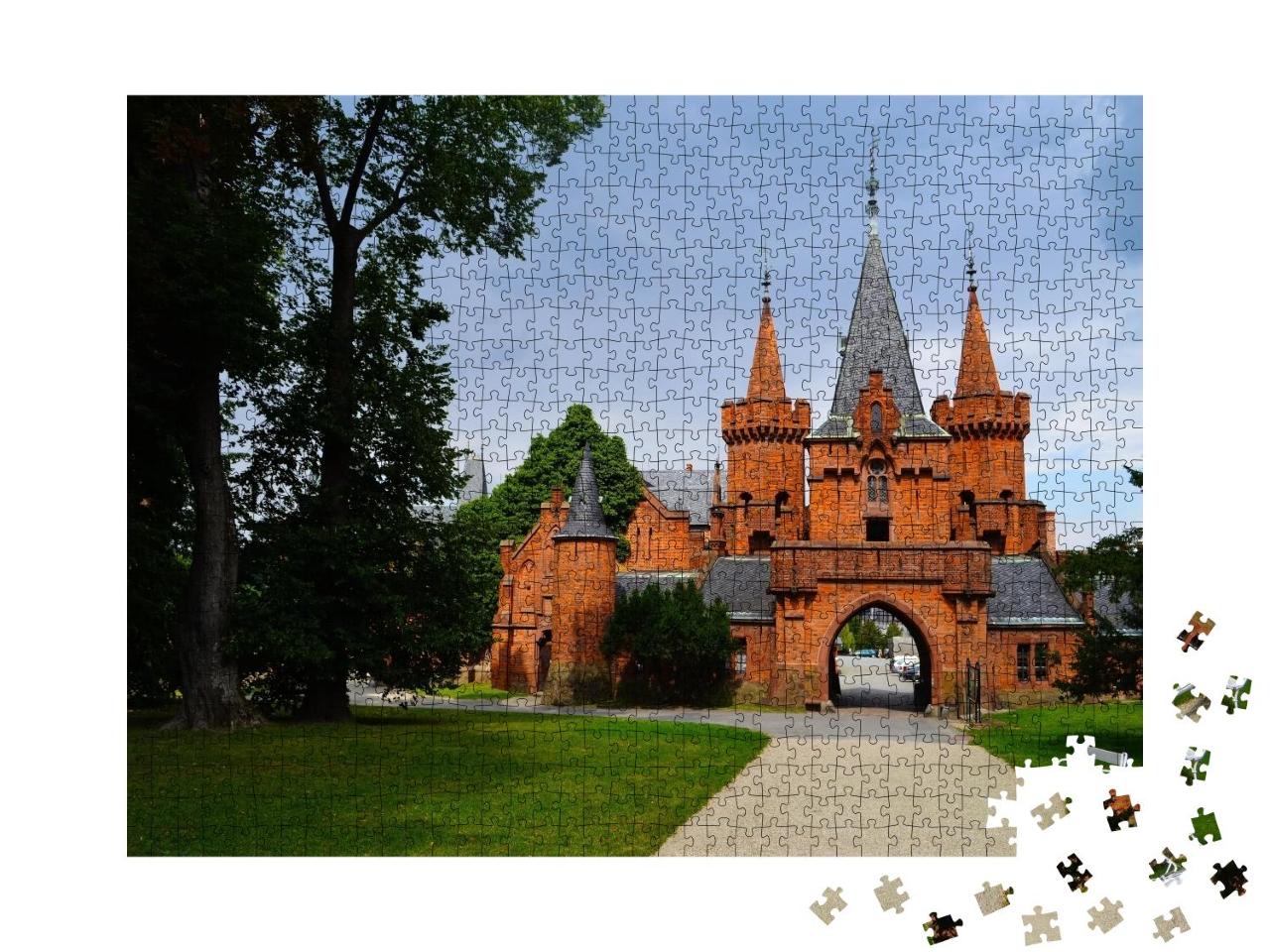 Puzzle 1000 Teile „Schloss Hradec nad Moravici in der Tschechischen Republik“