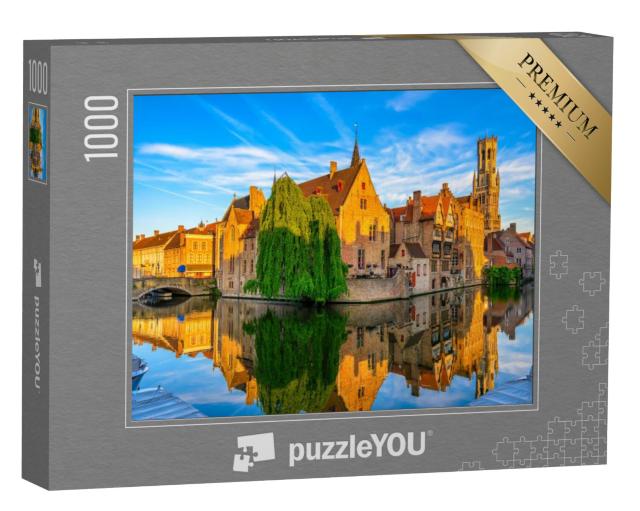 Puzzel 1000 stukjes „Prachtig historisch stadscentrum van Brugge, België“