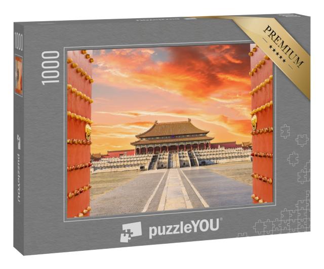 Puzzle 1000 Teile „Königspaläste der Verbotenen Stadt Peking, China“