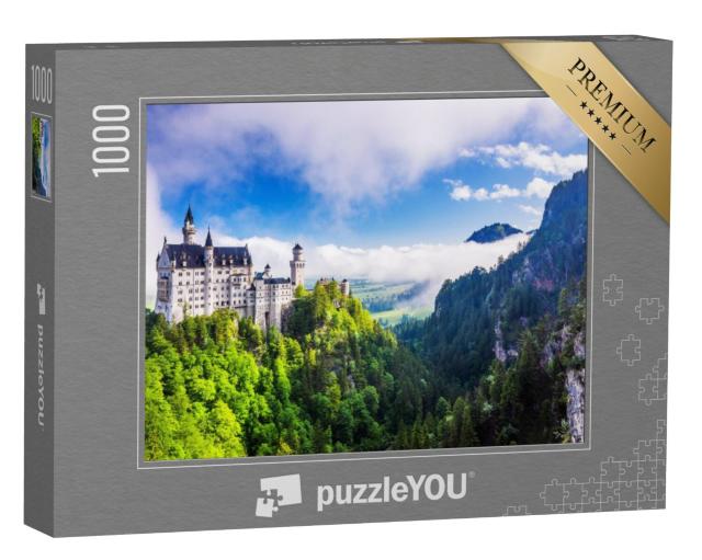 Puzzel 1000 stukjes „Kasteel Neuschwanstein bij Füssen in Beieren“