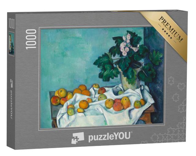 Puzzel 1000 stukjes „Paul Cézanne - Stilleven met appels en een pot koeienlippen“