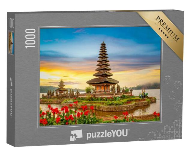 Puzzel 1000 stukjes „Pura Ulun Danu Bratan, hindoetempel op Bali, Indonesië“