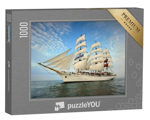 Puzzel 1000 stukjes „Driemaster onder vol zeil“