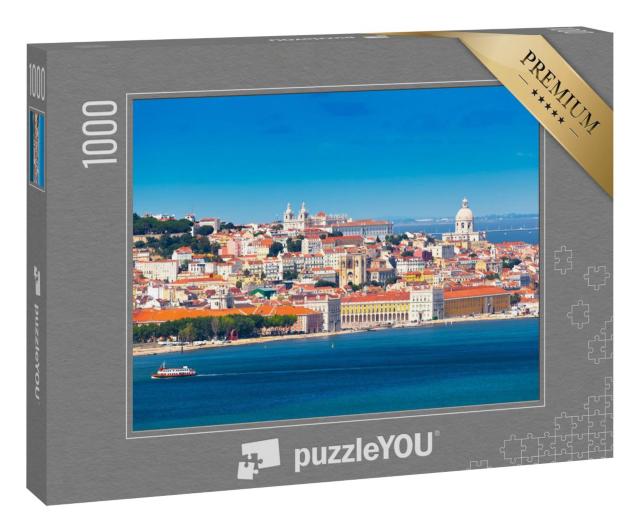 Puzzle 1000 Teile „Skyline von Lissabon, Portugal“