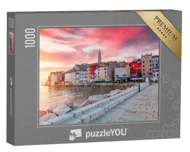 Puzzel 1000 stukjes „Istrië: prachtige zonsondergang over de Adriatische Zee“