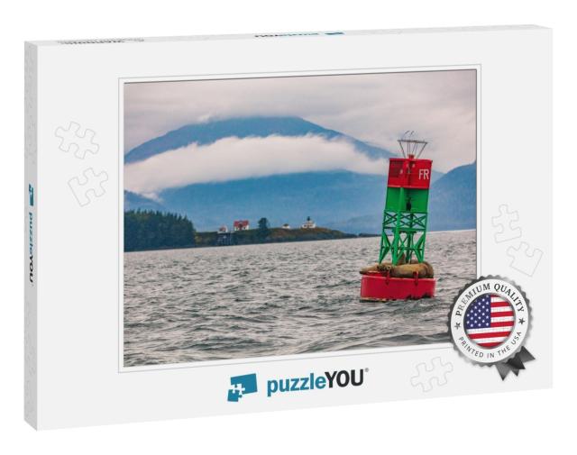 Alaska Wildlife Sightseeing Whale Watching Boat Tour in J... Jigsaw Puzzle
