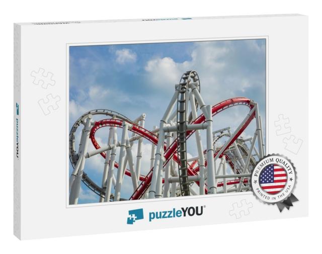 Roller Coaster on Sky Background... Jigsaw Puzzle