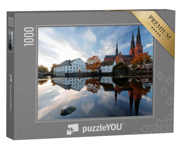 Puzzel 1000 stukjes „Twee van de belangrijkste bezienswaardigheden van Uppsala“