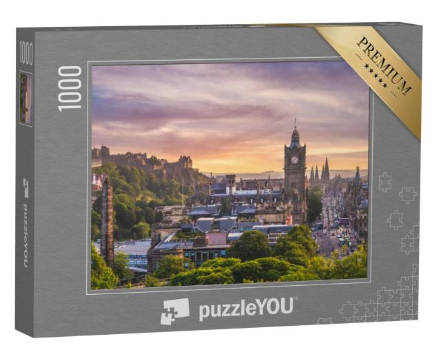 Puzzel 1000 stukjes „Luchtfoto van Edinburgh, Schotland“