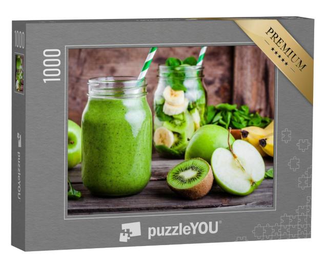 Puzzel 1000 stukjes „Vitaminebom: groene smoothie in een glas“