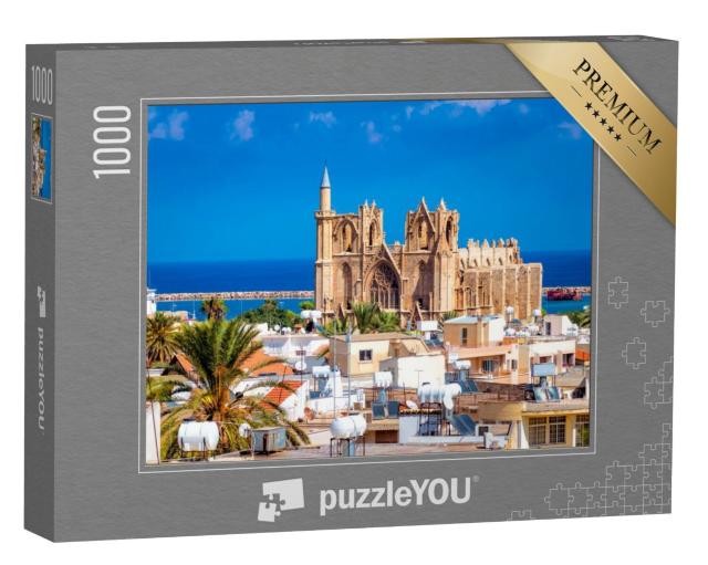 Puzzel 1000 stukjes „Lala Mustafa Pasja Moskee, Famagusta, Cyprus“