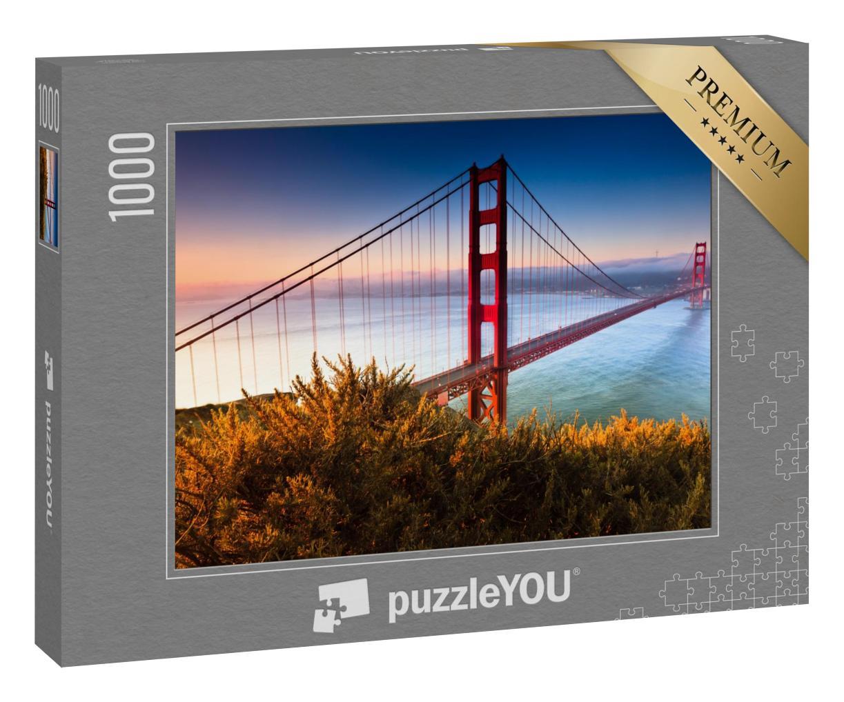 Puzzle 1000 Teile „Die Golden Gate Bridge in San Francisco, Kalifornien“