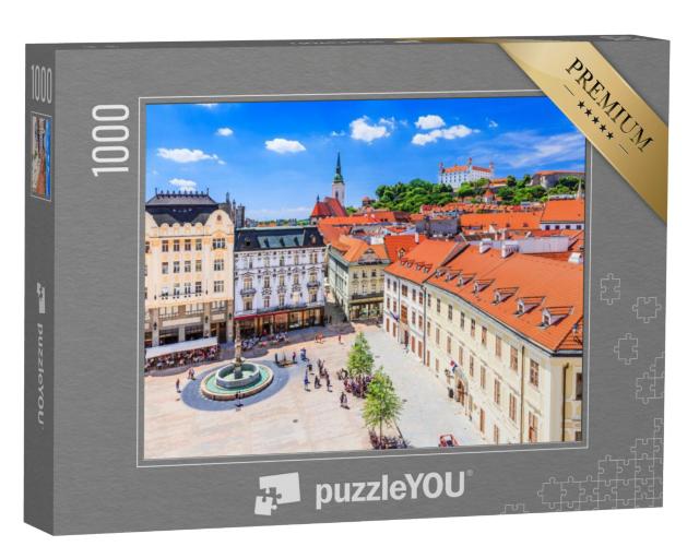 Puzzel 1000 stukjes „Impressie van Bratislava, hoofdstad van Slowakije“