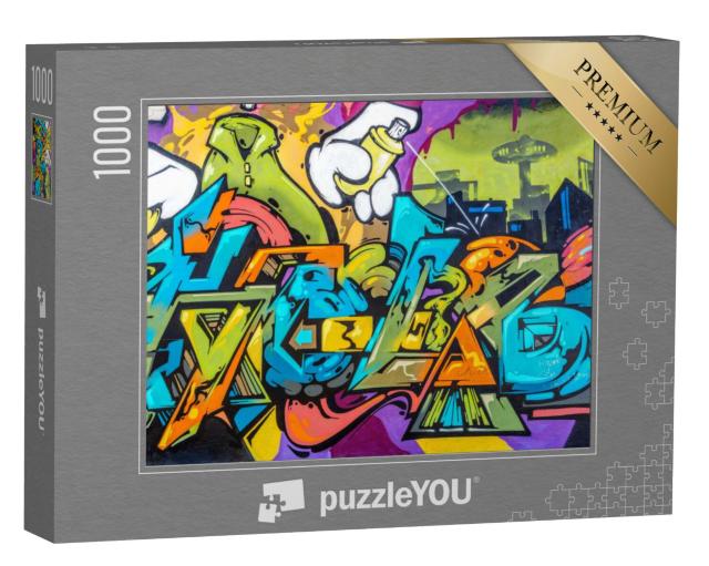 Puzzel 1000 stukjes „Prachtige straatkunst, graffitistijl“