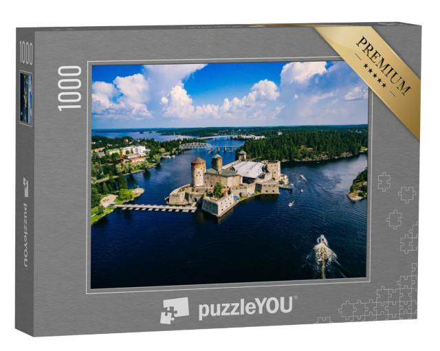 Puzzel 1000 stukjes „Middeleeuws kasteel Olavinlinna in Savonlinna, Finland“