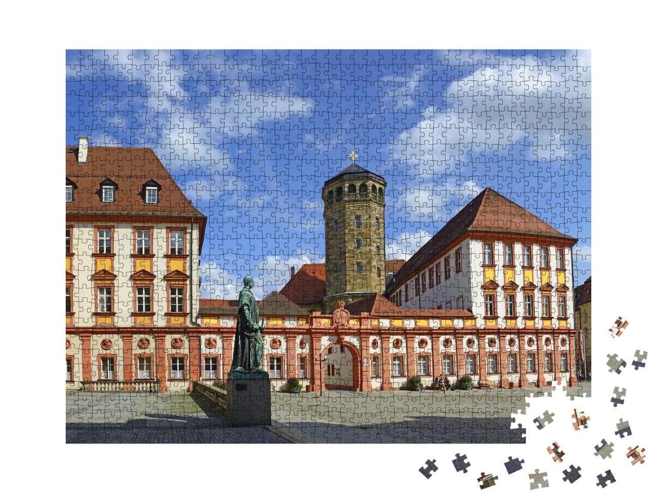 Puzzle 1000 Teile „Altes Schloss von Bayreuth: Wagner Festspiele in Bayern, Deutschland“