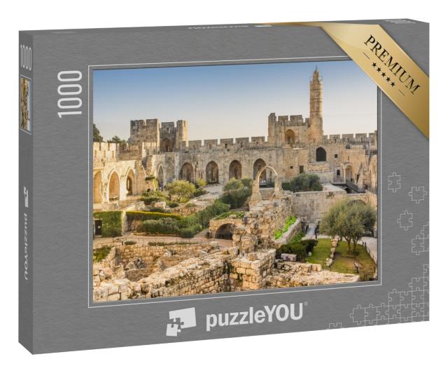 Puzzle 1000 Teile „Der Davidsturm über Jerusalem“