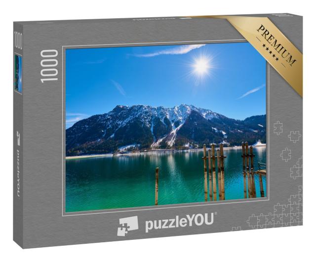 Puzzle 1000 Teile „Pier amAchensee in den österreichischen Alpen“