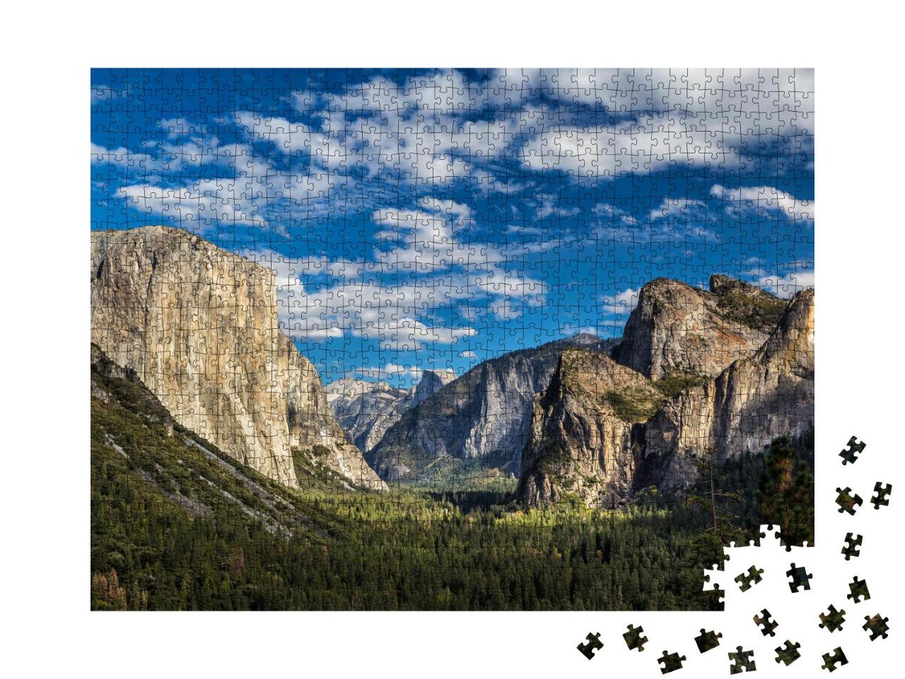 Puzzle 1000 Teile „Wilder Yosemite Nationalpark, USA“