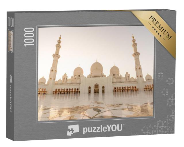 Puzzel 1000 stukjes „Sheikh Zayed Grote Moskee in Abu Dhabi, Verenigde Arabische Emiraten“