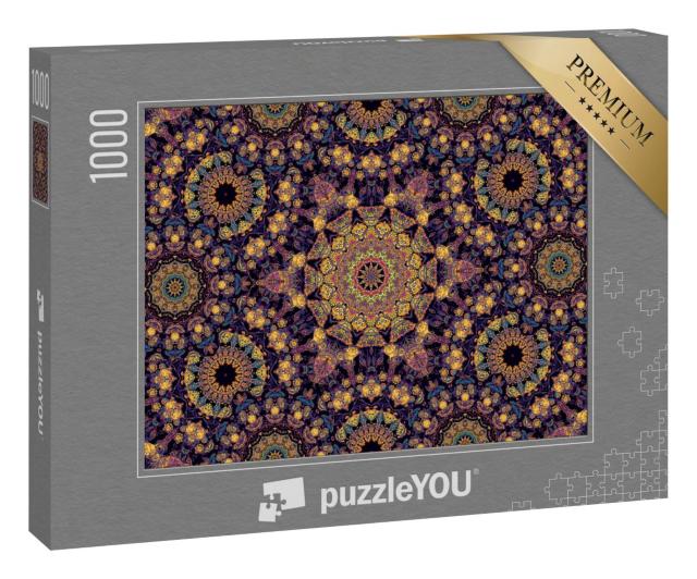 Puzzle 1000 Teile „Muster im arabischen Stil, handgemaltes Aquarell“