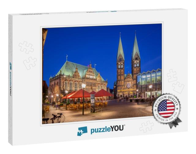 Bremen Market Square Situated in the Center of the Hansea... Jigsaw Puzzle