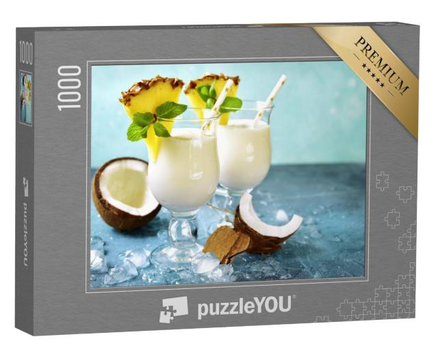 Puzzel 1000 stukjes „Traditionele Caribische cocktail Pina Colada“