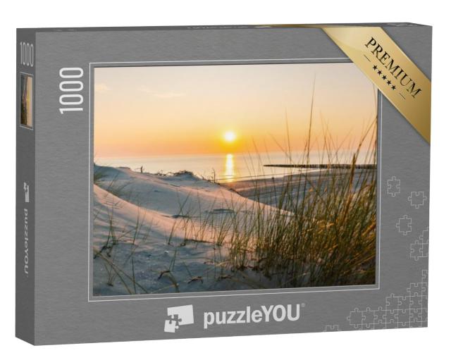 Puzzel 1000 stukjes „Zonsondergang op het strand van de Baltische Zee“