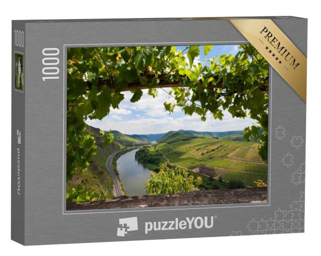 Puzzel 1000 stukjes „Panoramisch uitzicht op de Moezelvallei in Duitsland“