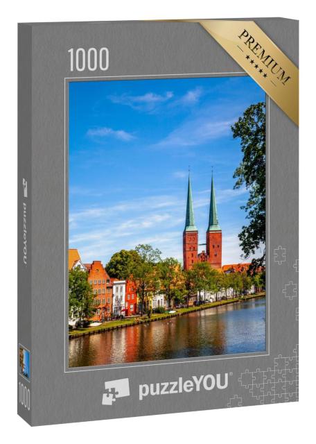 Puzzle 1000 Teile „Kirche in Lübeck, Schleswig-Holstein, Deutschland“