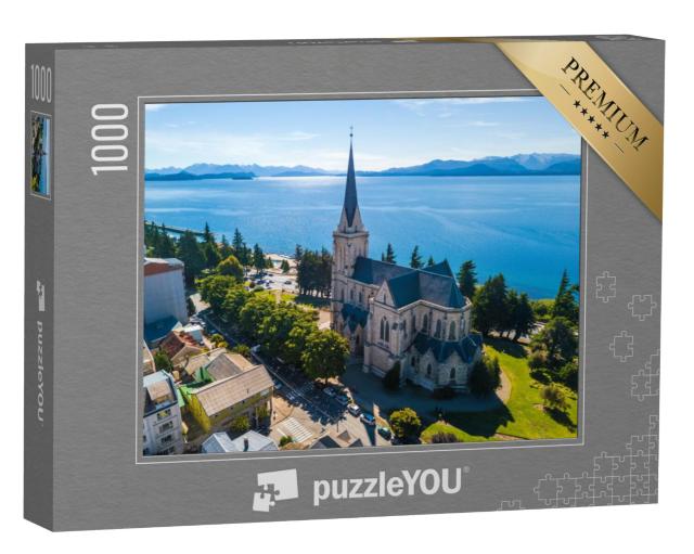 Puzzel 1000 stukjes „Kerk in de stad Bariloche, Argentinië“